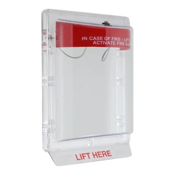 Safety Technology International Stopper II Indoor Flush-Mount Fire Pull Station Cover STI-1200