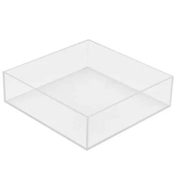 Cal-Mil 1393-12 Cater Choice Clear Acrylic Square Accessory Bowl - 10" x 10" x 3"