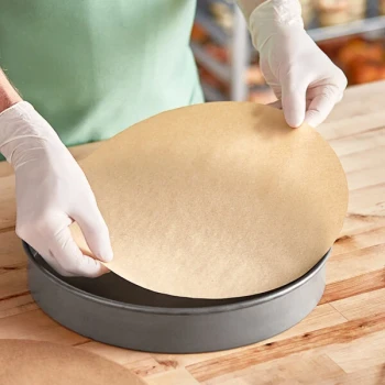 Baker's Lane 12" Round Unbleached Quilon® Coated Parchment Pan Liner - 1,000/Case