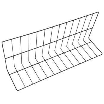 Elite Global Solutions W81230-B 30" x 8" x 12" Black Vinyl Coated Wire Divider