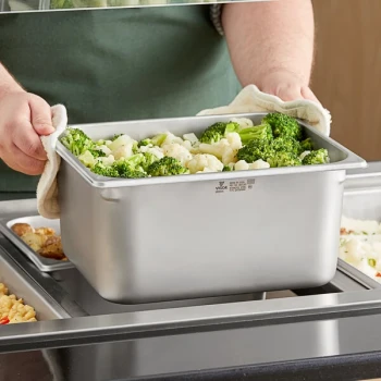 Vigor 1/2 Size 6" Deep Anti-Jam Stainless Steel Steam Table / Hotel Pan - 22 Gauge
