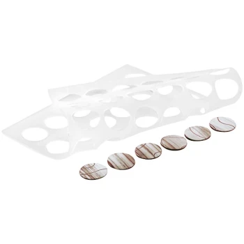 Silikomart CHABLON ROUND 26 Compartment Silicone Baking Mold - 1 3/16 inch Cavities - 2/Pack