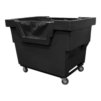 Royal Basket Trucks Black Mail Truck with 4 Swivel Casters R23-BKX-MTA-4UNN