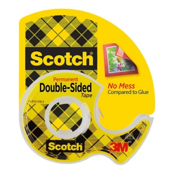3M Scotch™ 0.50" x 450" Clear Double-Sided Tape with Dispenser 7100275536