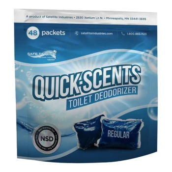 Satellite QuickScents Regular 36659 Coconut Cream Scented Powder Packet Deodorizer for Portable Restrooms - 240/Case