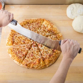 American Metalcraft PKR20 20" Double Nylon Handle Pizza Rocker Knife
