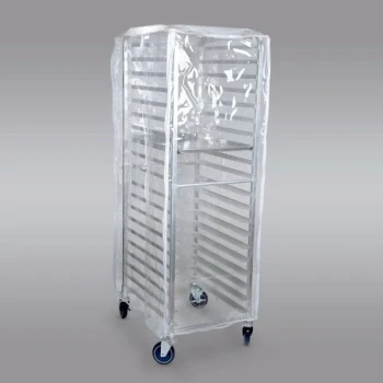 Curtron SUPRO-14-EC Clear Bun Pan Rack Cover - 12-14 Mil