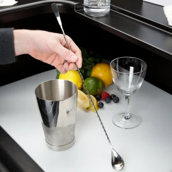 Barfly® M37011 17 1/8" Stainless Steel Japanese Style Bar Spoon