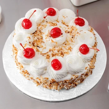 Enjay 1/4-10RW24 10" Fold-Under 1/4" Thick White Round Cake Drum