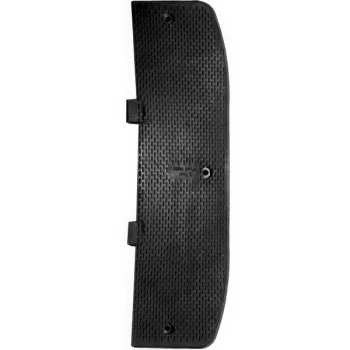 Plasticade® Premium 10" x 35" x 2" Textured Black Rubber Male Speed Hump End Cap for PAH Plasticade® Premium Speed Humps PAH-SP-22EM