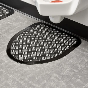 Lavex Black Disposable Urinal Floor Mat