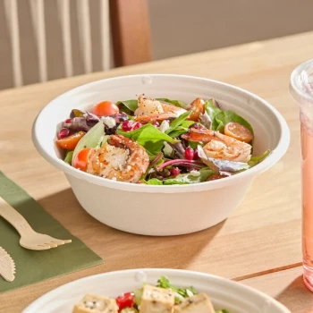 Tellus Products 32 oz. Compostable Fiber Bowl - 300/Case