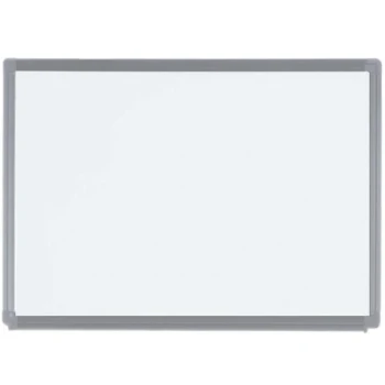 Aarco ERP1824 Designer Series 24" x 18" Radius Corner White Porcelain Enamel on Steel Markerboard with Aluminum Frame