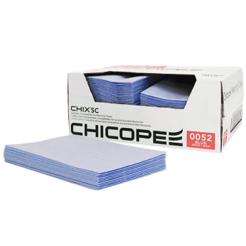 Chicopee 0052 Chix® SC 13" x 21" Blue Medium-Duty Foodservice Towel - 100/Case