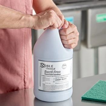Noble 1 Gallon / 128 oz. Bacti-Free Concentrated Third Sink Sanitizer