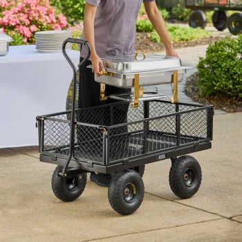Lavex 800 lb. Steel Garden / Utility Cart