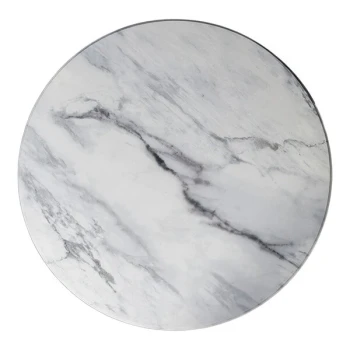 Superior Surfaces 36" Customizable Round Black Faux Marble Eased Edge Indoor Table Top