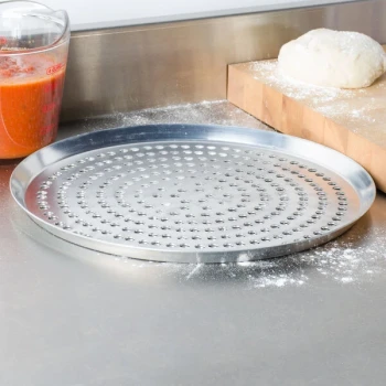 American Metalcraft CAR14SP 14" Super Perforated Heavy Weight Aluminum Cutter Pizza Pan