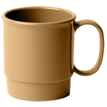 Cambro 75CW133 Camwear® 7.5 oz. Beige Customizable Polycarbonate Mug - 48/Case