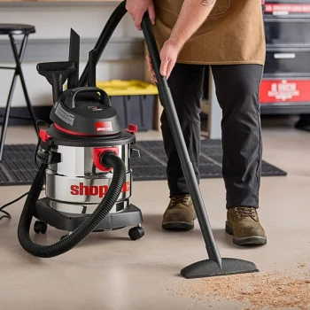 Shop-Vac 5989305 5 Gallon 4 1/2 Peak HP Stainless Steel Wet / Dry Vacuum with Tool Kit