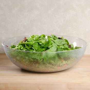 Cambro Camwear® 20.2 Qt. Translucent Pebbled Polycarbonate Serving / Salad Bowl