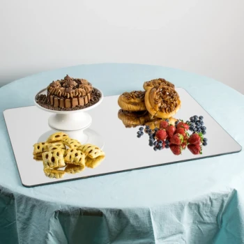 Cal-Mil PT243 18" x 24" Rectangular Mirror Tray
