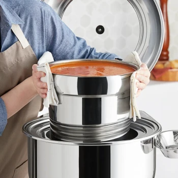Choice 11 Qt. Stainless Steel Vegetable Inset