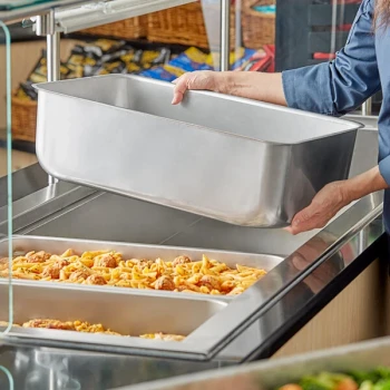 Choice Full Size 6" Deep Aluminum Steam Table Spillage / Water Pan