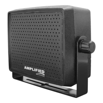 Speco Technologies Deluxe 5 1/2" x 4 1/2" Black Speaker with 10W Amplifier AES4 - 12VDC, 18W