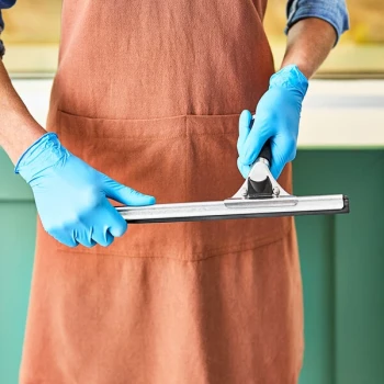 Ettore 1914 14" Aluminum Squeegee Channel with Rubber Blade