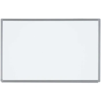 Aarco ERP2436 Designer Series 36" x 24" Radius Corner White Porcelain Enamel on Steel Markerboard with Aluminum Frame