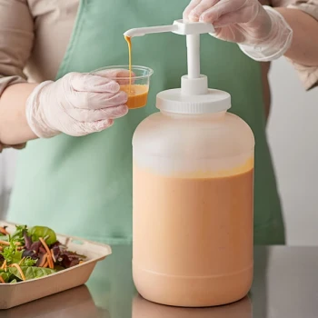 Choice Condiment Pump Kit with 1 oz. Pump and 1 Gallon Jug