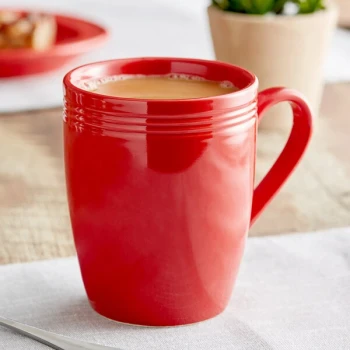 Acopa Capri 12 oz. Passion Fruit Red Stoneware Mug - 24/Case