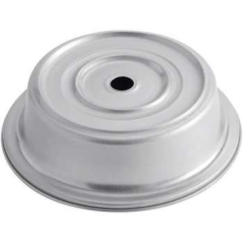 American Metalcraft 8 3/8" - 8 13/16" Stainless Steel Plate Cover for Standard and Wide Foot Plates