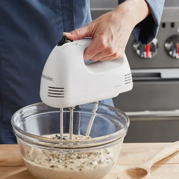 Proctor Silex Easy Mix White 5 Speed Hand Mixer with Beaters 62515G