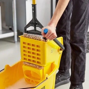 Lavex Yellow Replacement Mop Bucket Side Press Wringer for Lavex Mop Buckets