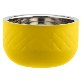 Bon Chef Diamond Collection Cold Wave 1.7 Qt. Yellow Triple Wall Bowl