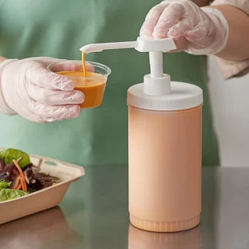Choice Condiment Pump Kit with 1 oz. Pump and 1 Qt. Jug