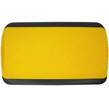 Plasticade® Safekerb Supagrip 50 7/16" x 29 15/16" x 3" Yellow Black Plastic Curb Ramp CSP-CURB-YSG