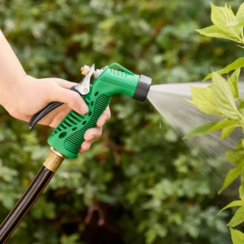 Regency 3/4" Metal Garden Spray Nozzle with Green Metal Handle