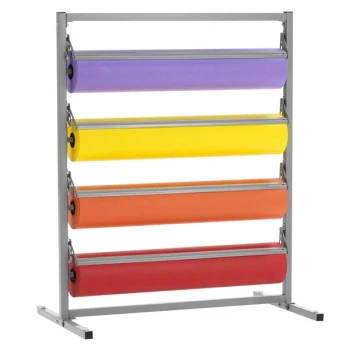 Bulman T344R-30 30" Four Deck Tower Paper Rack with Serrated Blade