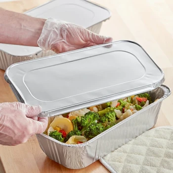 Choice Foil Steam Table Pan Lid - Third Size - 20/Pack
