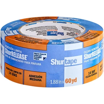 Shurtape ShurRelease CP 027 1.88" x 60 Yards Blue Premium Grade Painter's Tape 202880