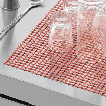Choice 2' x 40' Red Plastic Mesh Shelf Liner