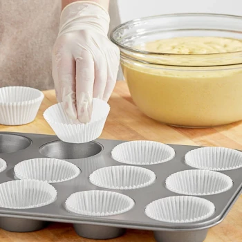 Wilton 2'' x 1 5/16'' White Baking Cup - 75/Pack