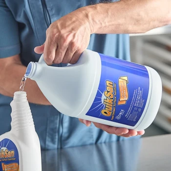 Noble 1 Gallon / 128 oz. QuikSan Food Contact Ready-to-Use Surface Sanitizer Refill