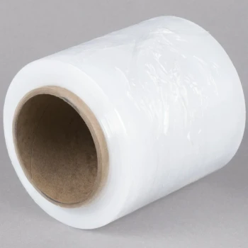 Western Plastics 5" x 1,000' 80 Gauge Stretch Banding Film / Pallet Wrap / Stretch Film SBF05 - 12/Case