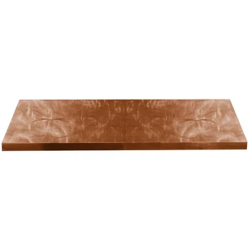 TableCraft CWALTCP Translucent Copper 13 Gauge Aluminum Table Cover for 8' Table - 96 3/8" x 30 3/8"