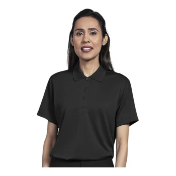 Uncommon Chef 51TJ01-R Women's Customizable Black Short Sleeve Moisture Wicking Polo Shirt - Polyester - 2X