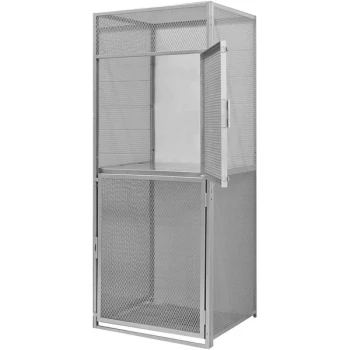 Hallowell 36" x 60" x 90" Double Tier Starter Bulk Storage Locker BSL366090-R-2S-HG